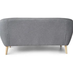 Layla 3 personers sofa - grå tekstil med træben - L: 169 cm D: 83 cm H: 82 cm