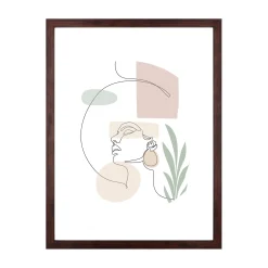 Lea billedramme 30x40 cm røget træ