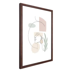 Lea billedramme 30x40 cm røget træ