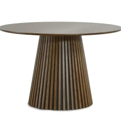 Lewis - Lamel rundt Spisebord I røget Egefiner Ø120 cm