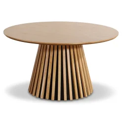 Lewis lamel sofabord Ø90 i egefinér