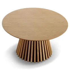 Lewis lamel sofabord Ø90 i egefinér