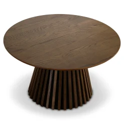 Lewis sofabord Ø90 cm i røget eg