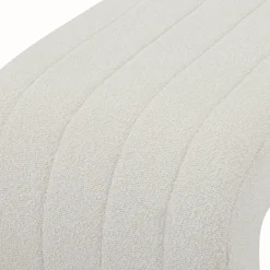 Lianna bænk i hvid boucle 95x40x44 cm