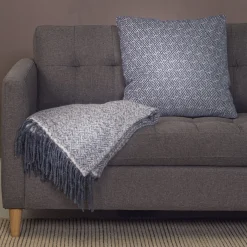 Liv pyntepude - Blå 50x50 cm