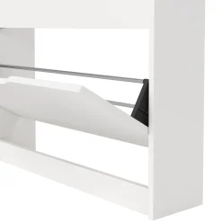 Livo skoskab med 3 låger i hvid