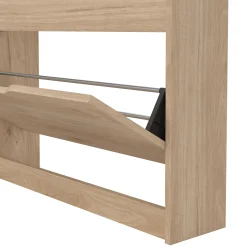 Livo skoskab med 3 låger i egelook