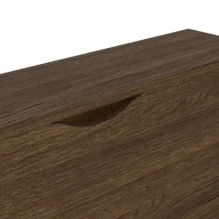 Livo skoskab med 2 låger i røget egelook