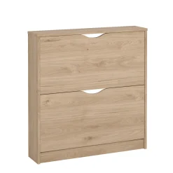 Livo skoskab med 2 låger i egelook