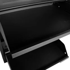 Louis skoskab - Sort metal med 3 låger