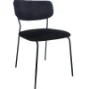 Lucia spisebordsstol - sort velour