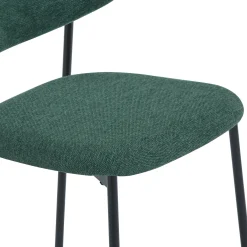 Lucinda Spisebordsstol - grøn tekstil