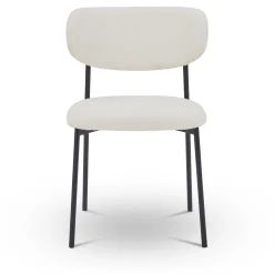 Lucinda Spisebordsstol - hvid boucle