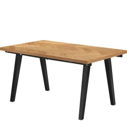 Madelina sildebensbord 150/240x90 cm  - Lakeret egefiner (Forberedt til tillægsplader)