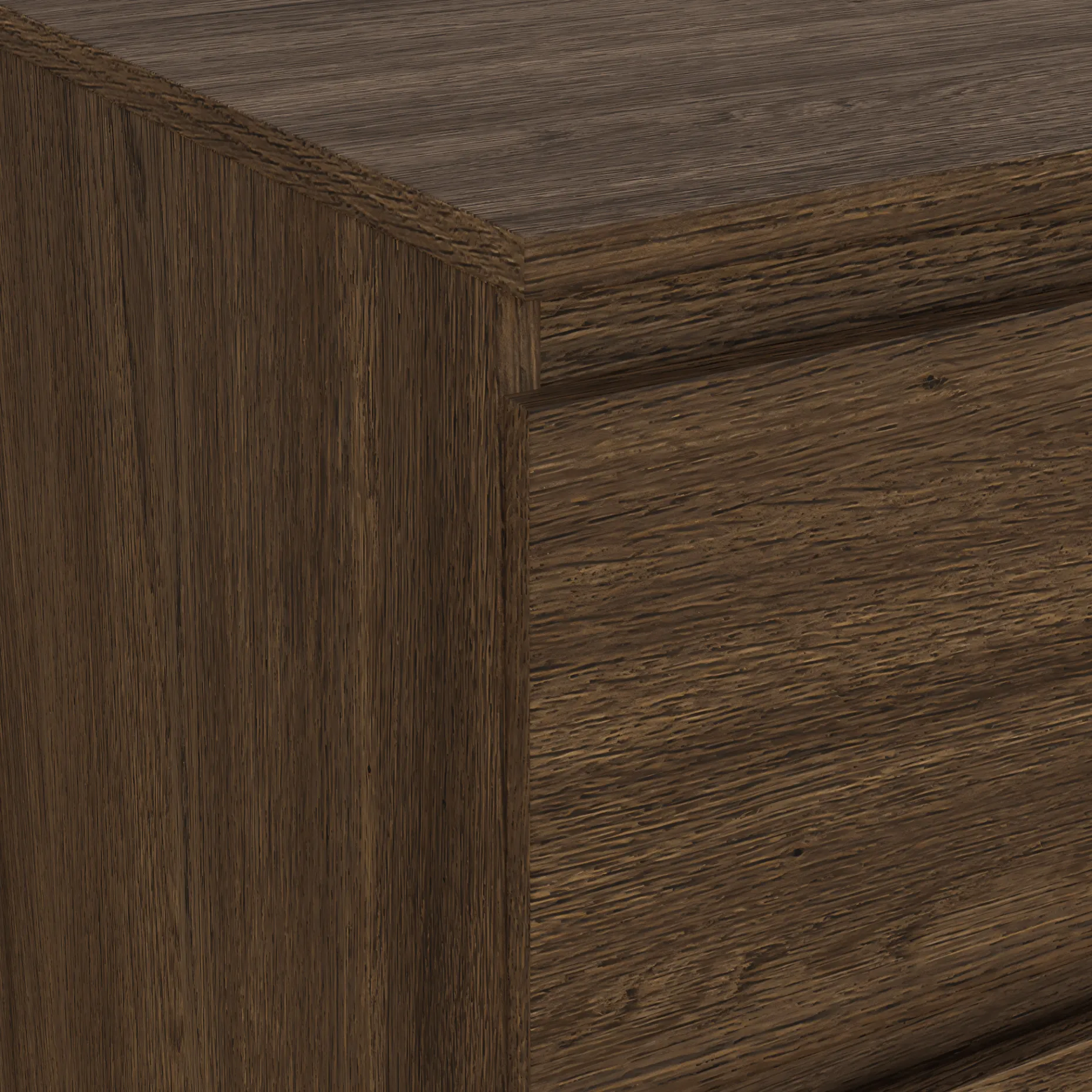 Maise kommode H:114 x B:65 x D:41 cm med 5 skuffer i røget egelook