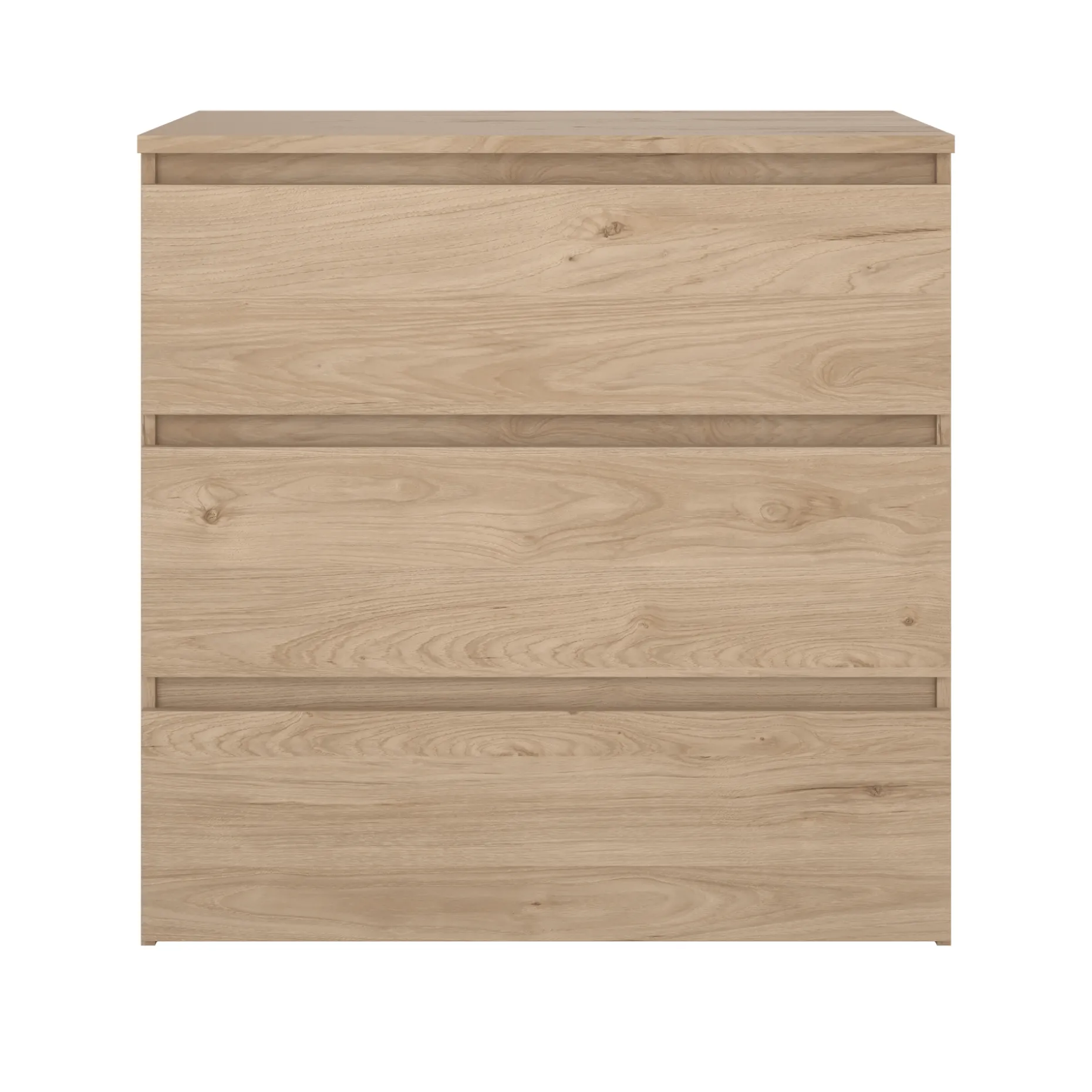 Maise kommode  H:70 x B:70 x D:41 cm med 3 skuffer i egelook