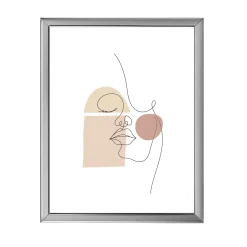 Malina billedramme PVC blank Stål 13x18 cm