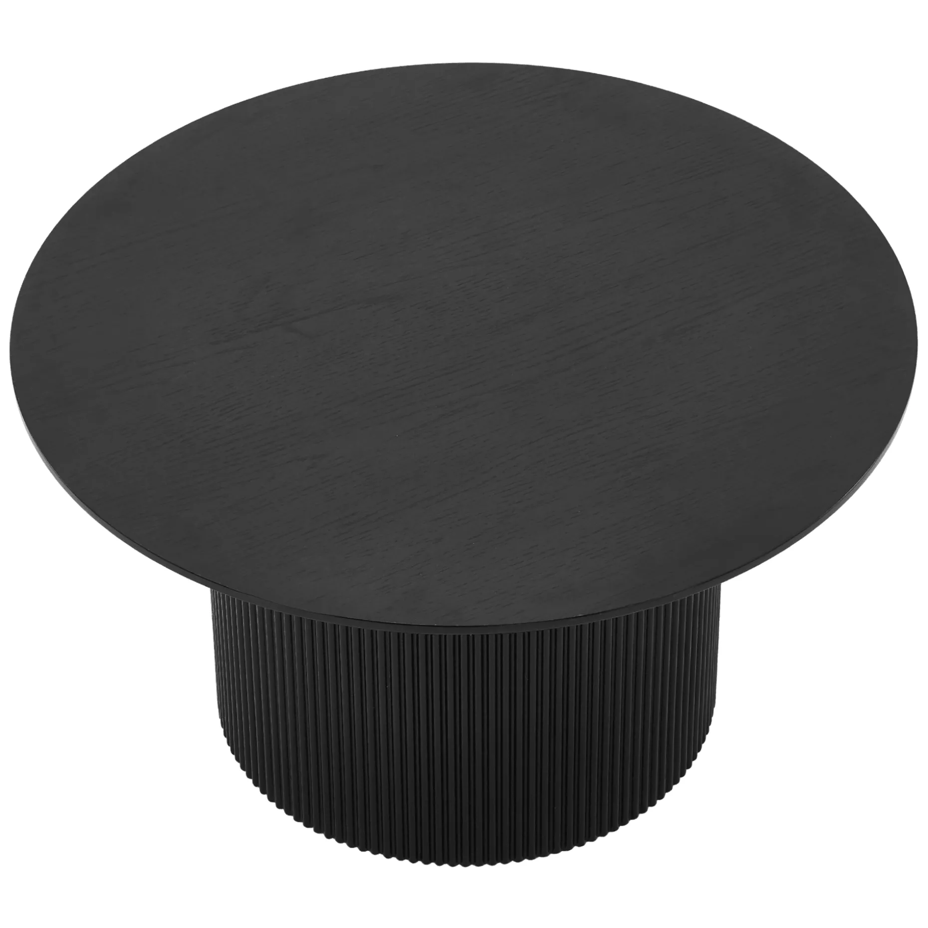 Martina sofabord i sort melamin Ø80 cm