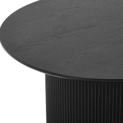Martina sofabord i sort melamin Ø80 cm