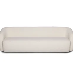 Melisa - 3 personers sofa i hvid boucle L: 220 x D: 84 x H: 66 cm