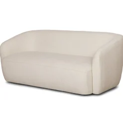 Melisa - 3 personers sofa i hvid boucle L: 220 x D: 84 x H: 66 cm