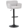 Melody Barstol - beige tekstil med justerbar højde og drejefunktion