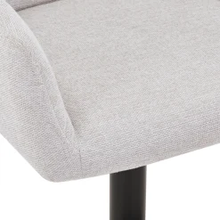 Melody Barstol - beige tekstil med justerbar højde og drejefunktion