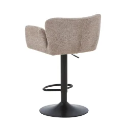 Melody Barstol - sand tekstil med justerbar højde og drejefunktion