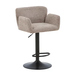 Melody Barstol - sand tekstil med justerbar højde og drejefunktion