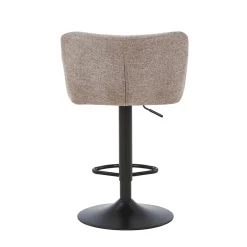 Melody Barstol - sand tekstil med justerbar højde og drejefunktion