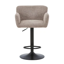 Melody Barstol - sand tekstil med justerbar højde og drejefunktion