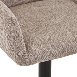 Melody Barstol - sand tekstil med justerbar højde og drejefunktion