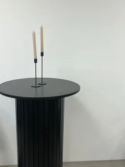 Milas rundt barbord i sort 80x105 cm