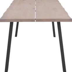 Molly plankebord - 300x95 cm - i hvidolieret eg med A-ben - (Forberedt til tillægsplader)