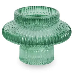 Nala glas lysestage grøn 6 cm