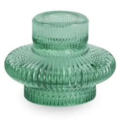Nala glas lysestage grøn 6 cm