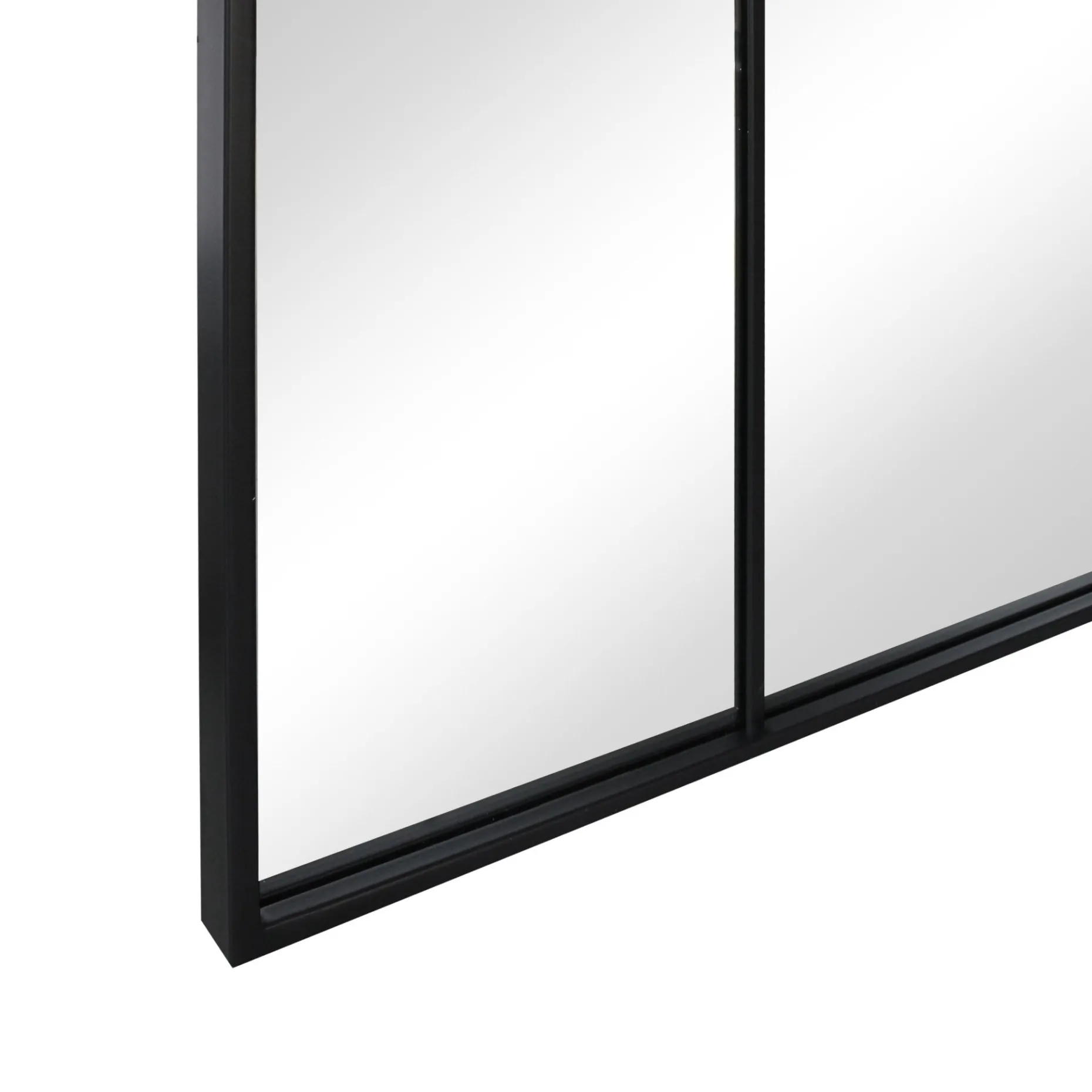 New Yorker spejl med sort ramme 180 x 80 cm