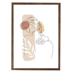 Paloma billedramme 50x70 cm røget træ