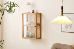 Piper væghængt vitrineskab 60x40x20 cm eg