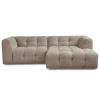 Poppy chaiselong bubble sofa sand - højrevendt