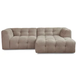 Poppy chaiselong bubble sofa sand - højrevendt