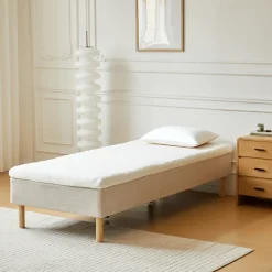 Premium Aksel hvid topmadras i memoryskum 90x200x7 cm