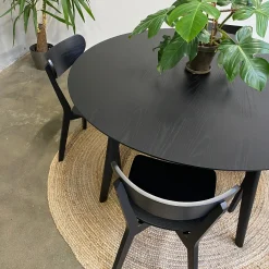 Rickie spisebord i sort Ø140 cm