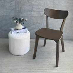 Rory spisebordsstol - Træstol i røget egefiner