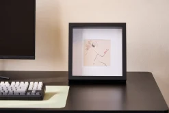 Salma dyb billedramme sort 25x25 cm