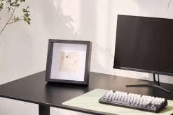 Salma dyb billedramme sort 25x25 cm