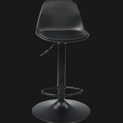 Sandie barstol med justerbar højde - sort plast