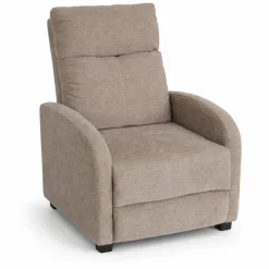 Silas lænestol i sand med vippefunktion og benstøtte