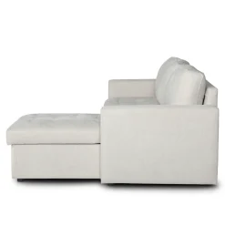 Sinus beige sovesofa med vendbar chaiselong og opbevaring