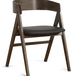 Spisebordssæt - Lewis lamel spisebord Ø120 cm med udtræk i røget egefiner + 4 x Samantha spisebordsstole i røget eg